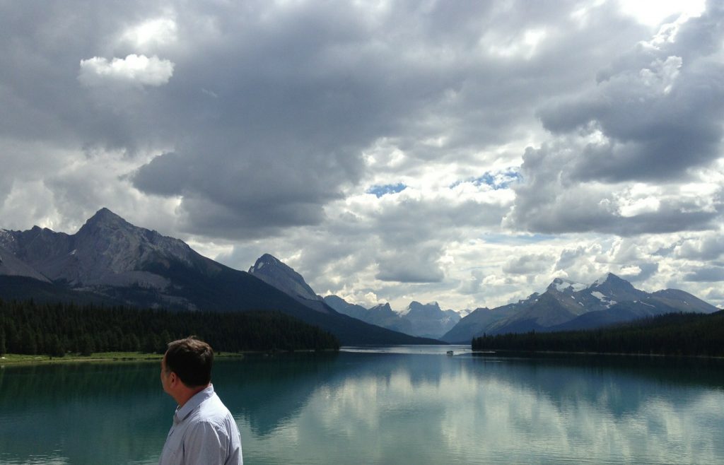 Maligne Lake, Jasper National Park, Alberta Canada. July 2013